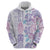 Christmas Aloha Hawaii Tiki Hoodie Hibiscus Winter Colors - Polynesian Pride