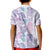 Christmas Aloha Hawaii Tiki Kid Polo Shirt Hibiscus Winter Colors - Polynesian Pride