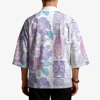 Christmas Aloha Hawaii Tiki Kimono Hibiscus Winter Colors - Polynesian Pride