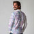 Christmas Aloha Hawaii Tiki Long Sleeve Polo Shirt Hibiscus Winter Colors - Polynesian Pride