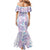 Christmas Aloha Hawaii Tiki Mermaid Dress Hibiscus Winter Colors - Polynesian Pride