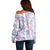 Christmas Aloha Hawaii Tiki Off Shoulder Sweater Hibiscus Winter Colors - Polynesian Pride