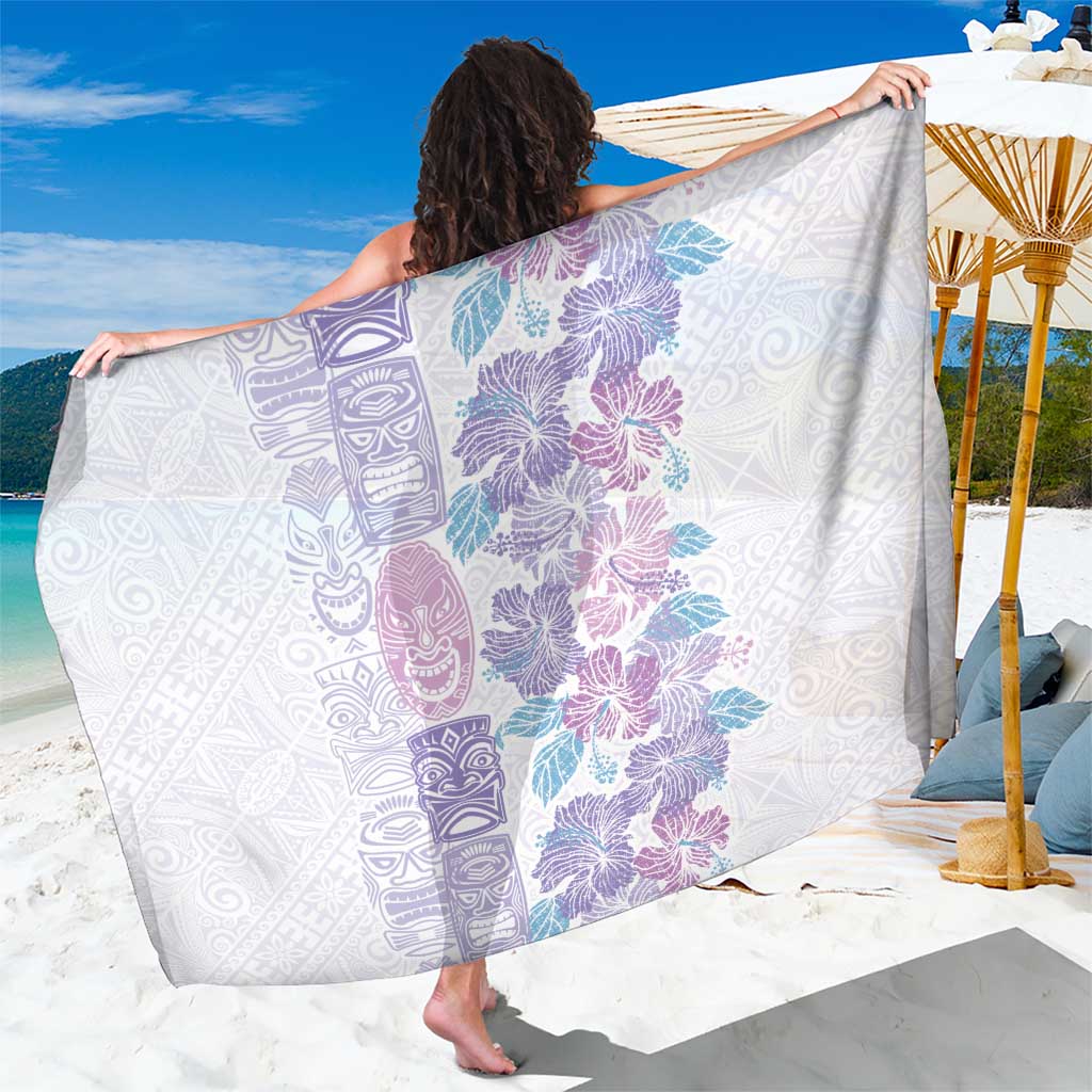 Christmas Aloha Hawaii Tiki Sarong Hibiscus Winter Colors - Polynesian Pride