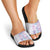Christmas Aloha Hawaii Tiki Slide Sandals Hibiscus Winter Colors - Polynesian Pride