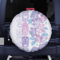 Christmas Aloha Hawaii Tiki Spare Tire Cover Hibiscus Winter Colors - Polynesian Pride