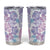Christmas Aloha Hawaii Tiki Tumbler Cup Hibiscus Winter Colors - Polynesian Pride