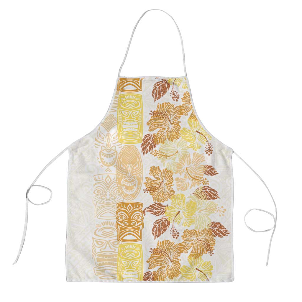 Christmas Aloha Hawaii Tiki Apron Hibiscus Autumn Colors - Polynesian Pride