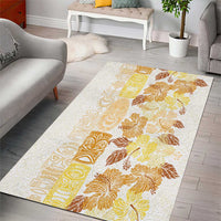 Christmas Aloha Hawaii Tiki Area Rug Hibiscus Autumn Colors - Polynesian Pride