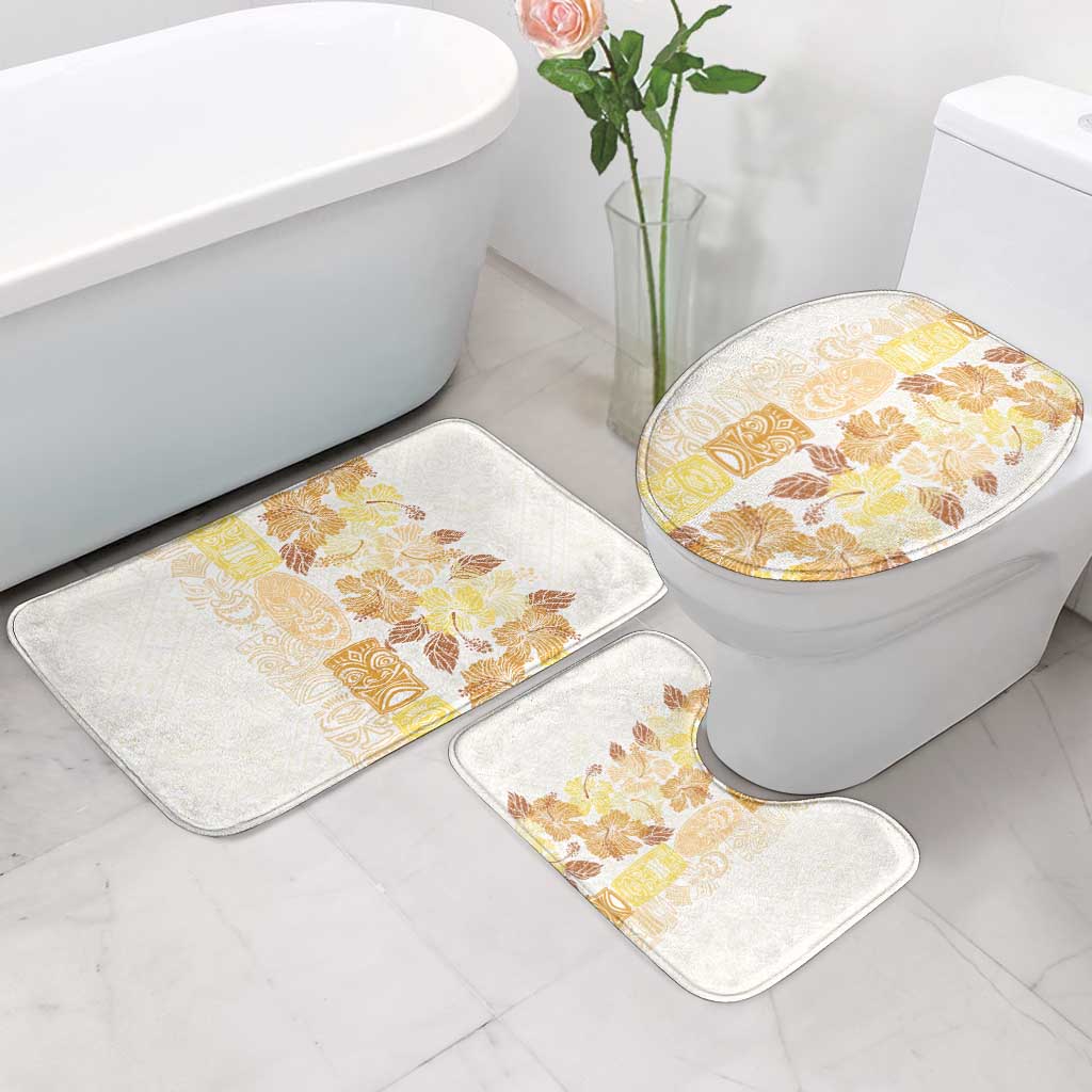 Christmas Aloha Hawaii Tiki Bathroom Set Hibiscus Autumn Colors - Polynesian Pride