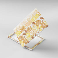 Christmas Aloha Hawaii Tiki Canvas Wall Art Hibiscus Autumn Colors - Polynesian Pride