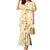 Christmas Aloha Hawaii Tiki Family Matching Mermaid Dress and Hawaiian Shirt Hibiscus Autumn Colors - Polynesian Pride