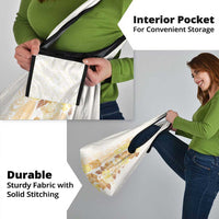 Christmas Aloha Hawaii Tiki Grocery Bag Hibiscus Autumn Colors - Polynesian Pride