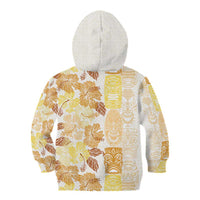Christmas Aloha Hawaii Tiki Kid Hoodie Hibiscus Autumn Colors - Polynesian Pride