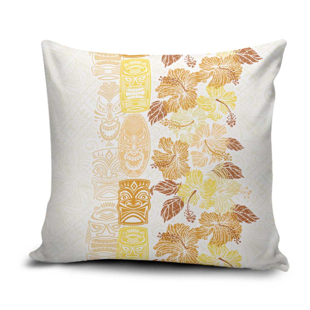 Christmas Aloha Hawaii Tiki Pillow Cover Hibiscus Autumn Colors - Polynesian Pride