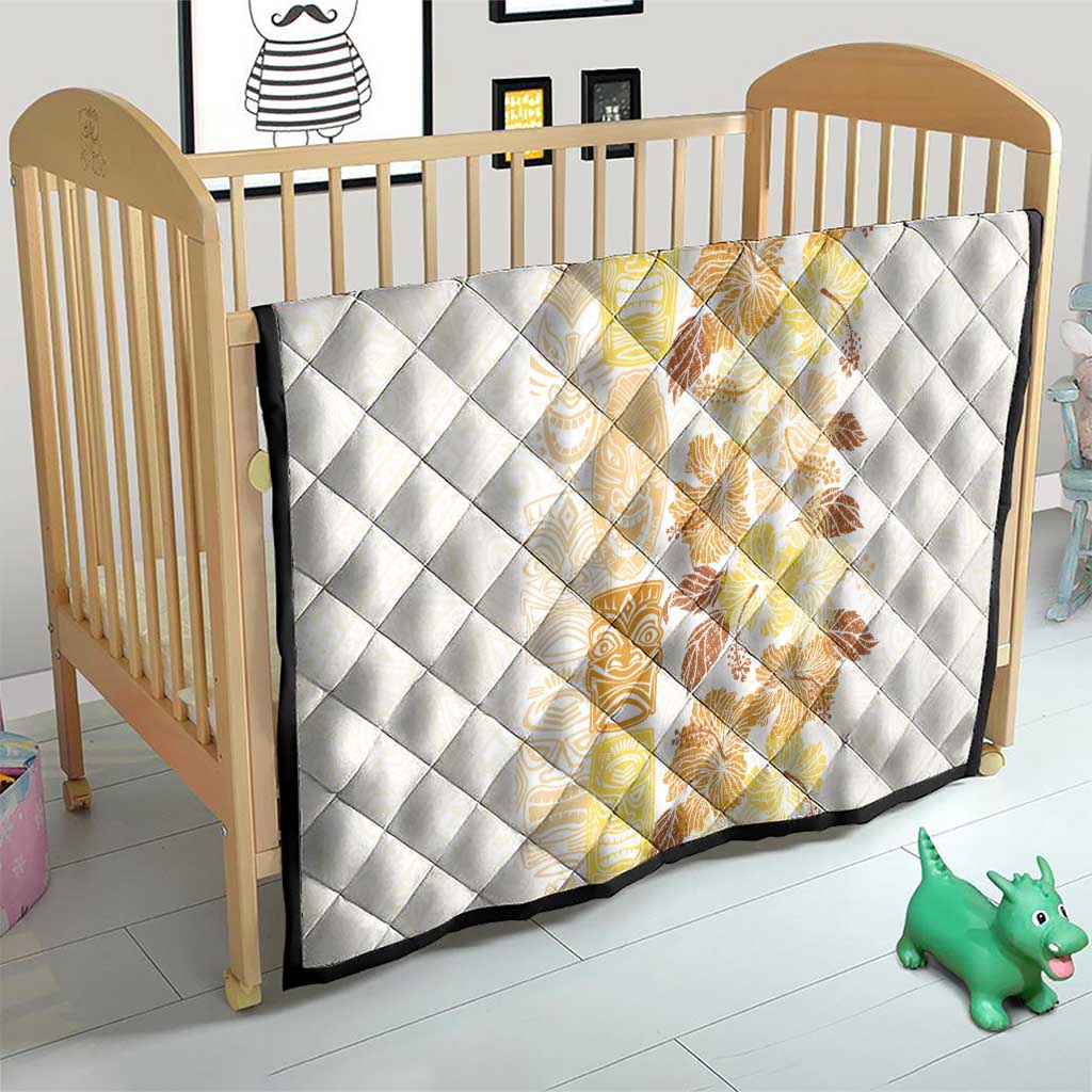 Christmas Aloha Hawaii Tiki Quilt Hibiscus Autumn Colors - Polynesian Pride