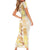 Christmas Aloha Hawaii Tiki Short Sleeve Bodycon Dress Hibiscus Autumn Colors - Polynesian Pride