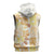 Christmas Aloha Hawaii Tiki Sleeveless Zip Hoodie Hibiscus Autumn Colors - Polynesian Pride