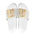 Christmas Aloha Hawaii Tiki Slide Sandals Hibiscus Autumn Colors - Polynesian Pride