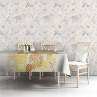 Christmas Aloha Hawaii Tiki Tablecloth Hibiscus Autumn Colors - Polynesian Pride