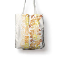 Christmas Aloha Hawaii Tiki Tote Bag Hibiscus Autumn Colors - Polynesian Pride
