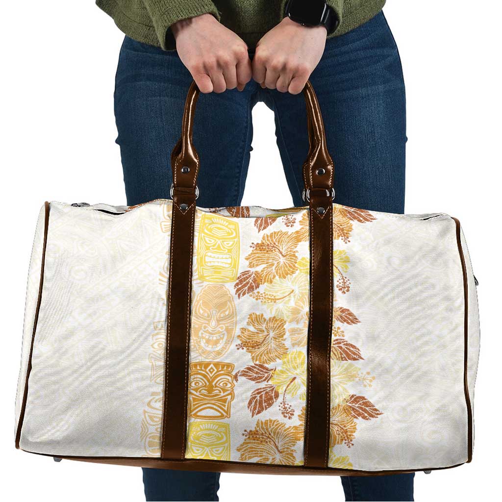 Christmas Aloha Hawaii Tiki Travel Bag Hibiscus Autumn Colors - Polynesian Pride