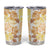 Christmas Aloha Hawaii Tiki Tumbler Cup Hibiscus Autumn Colors - Polynesian Pride