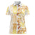 Christmas Aloha Hawaii Tiki Women Polo Shirt Hibiscus Autumn Colors - Polynesian Pride