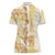 Christmas Aloha Hawaii Tiki Women Polo Shirt Hibiscus Autumn Colors - Polynesian Pride