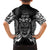 Custom New Zealand Rugby Family Matching Tank Maxi Dress and Hawaiian Shirt 2023 World Cup Aotearoa Haka Face LT7 - Polynesian Pride