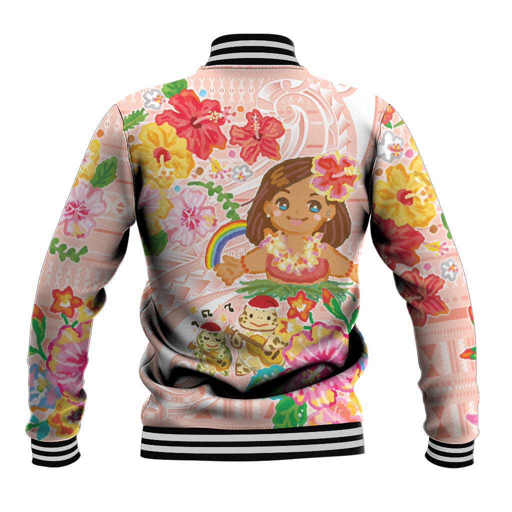 Aloha Hawaii Baseball Jacket Kawaii Mele Kalikimaka - Pastel Fever