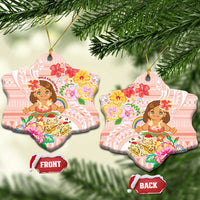 Aloha Hawaii Ceramic Ornament Kawaii Mele Kalikimaka - Pastel Fever