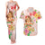 Aloha Hawaii Couples Matching Tank Maxi Dress and Hawaiian Shirt Kawaii Mele Kalikimaka - Pastel Fever