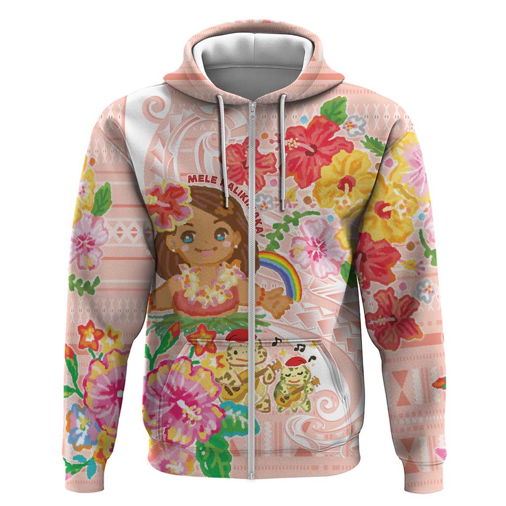 Aloha Hawaii Hoodie Kawaii Mele Kalikimaka - Pastel Fever