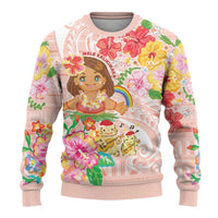 Aloha Hawaii Ugly Christmas Sweater Kawaii Mele Kalikimaka - Pastel Fever