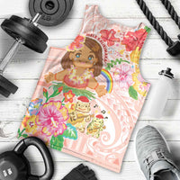 Aloha Hawaii Men Tank Top Kawaii Mele Kalikimaka - Pastel Fever LT7 - Polynesian Pride