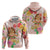 Aloha Hawaii Zip Hoodie Kawaii Mele Kalikimaka - Pastel Fever