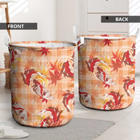 Orange Palaka Hawaii Aloha Laundry Basket Koi Pond Mix Japanese Maple - Polynesian Pride