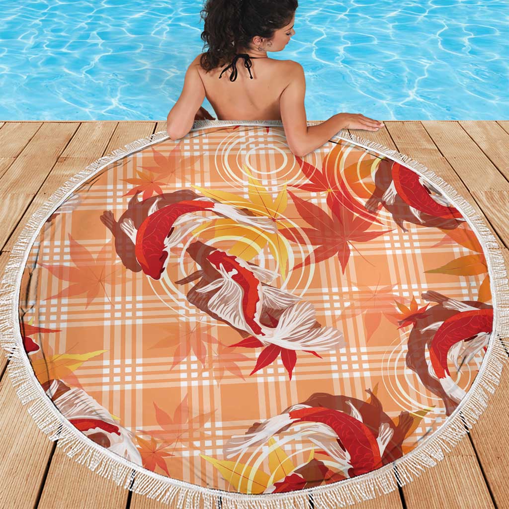 Orange Palaka Hawaii Aloha Beach Blanket Koi Pond Mix Japanese Maple - Polynesian Pride
