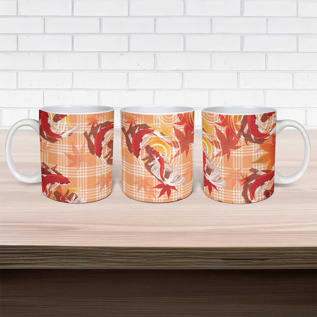 Orange Palaka Hawaii Aloha Ceramic Mug Koi Pond Mix Japanese Maple - Polynesian Pride