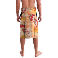 Orange Palaka Hawaii Aloha Lavalava Koi Pond Mix Japanese Maple - Polynesian Pride