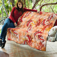 Orange Palaka Hawaii Aloha Quilt Koi Pond Mix Japanese Maple - Polynesian Pride