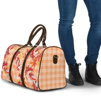 Orange Palaka Hawaii Aloha Travel Bag Koi Pond Mix Japanese Maple - Polynesian Pride