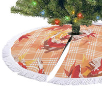 Orange Palaka Hawaii Aloha Tree Skirt Koi Pond Mix Japanese Maple - Polynesian Pride