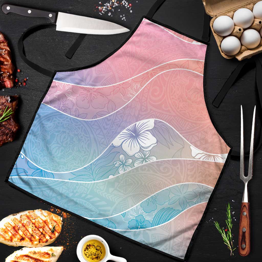 Aloha Hawaii Floral Tapa Apron Patchwork Pastel Candy - Polynesian Pride