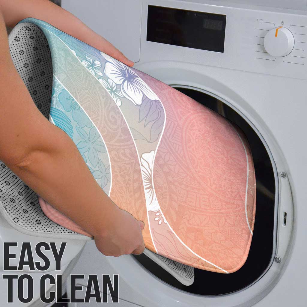 Aloha Hawaii Floral Tapa Bathroom Set Patchwork Pastel Candy - Polynesian Pride