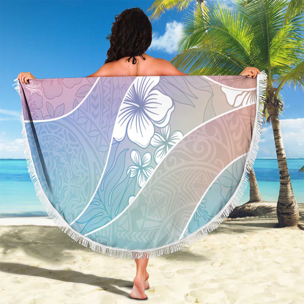 Aloha Hawaii Floral Tapa Beach Blanket Patchwork Pastel Candy - Polynesian Pride