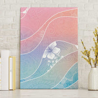 Aloha Hawaii Floral Tapa Canvas Wall Art Patchwork Pastel Candy - Polynesian Pride