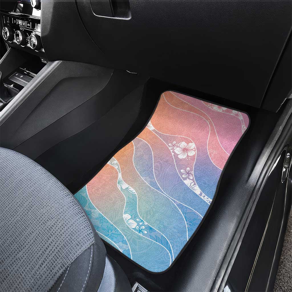 Aloha Hawaii Floral Tapa Car Mats Patchwork Pastel Candy - Polynesian Pride