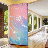 Aloha Hawaii Floral Tapa Door Cover Patchwork Pastel Candy - Polynesian Pride