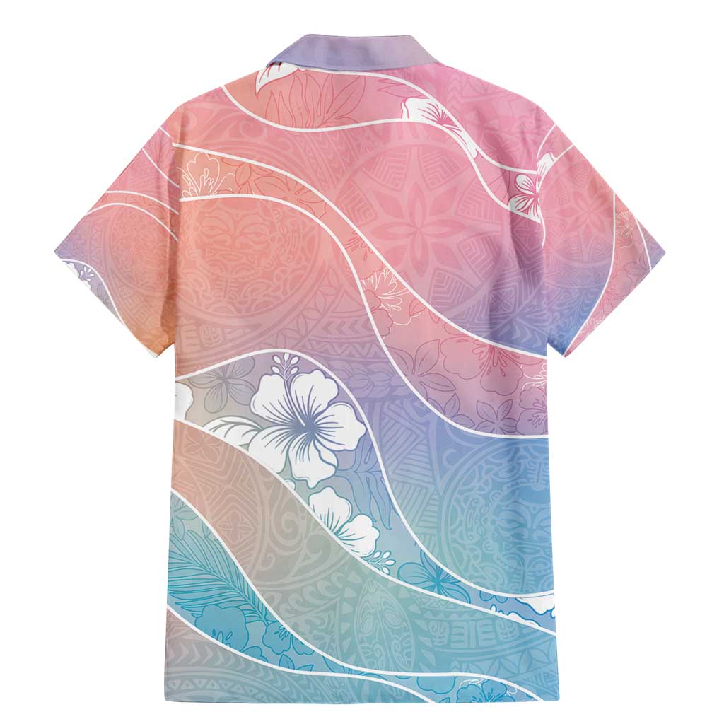 Aloha Hawaii Floral Tapa Family Matching Mermaid Dress and Hawaiian Shirt Patchwork Pastel Candy - Polynesian Pride